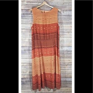 Pendleton Plus Size 18 Maxi Dress Burnt Orange NWT